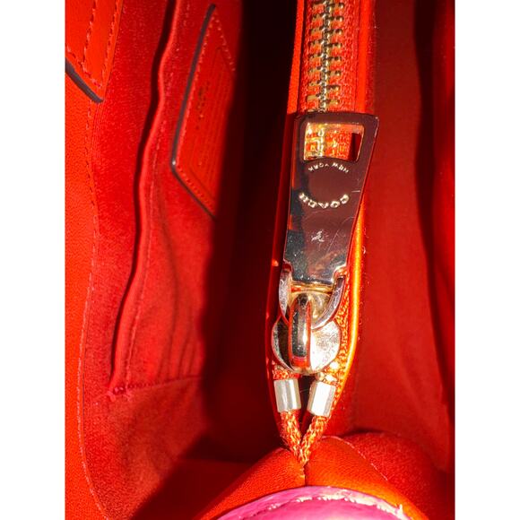 Excellent condition Coach Tea Rose pink satchel Applique - Picture 4 of 10